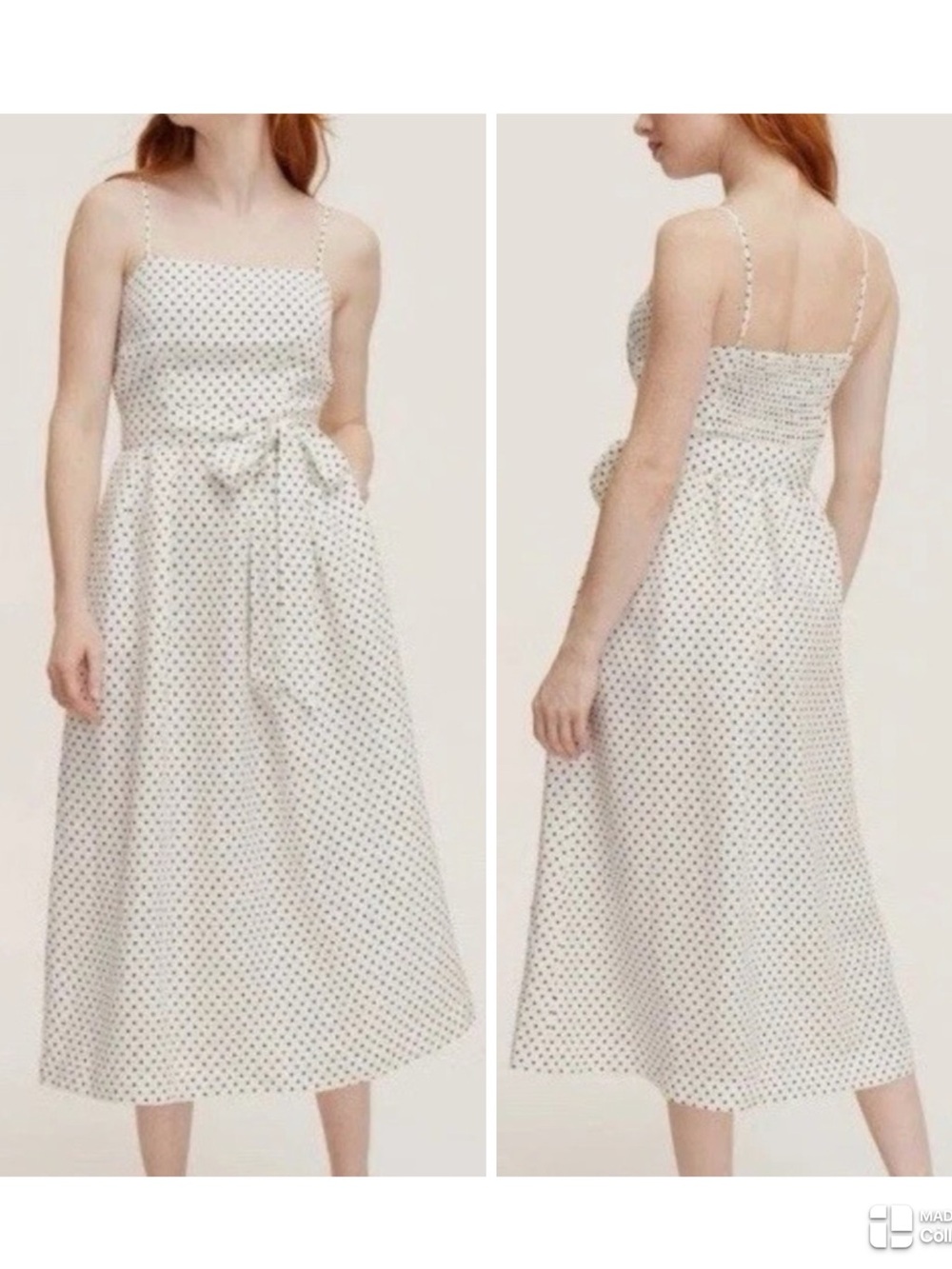 Kate Spade x Target Mini Polka Dot Tie-waist Midi Dress New